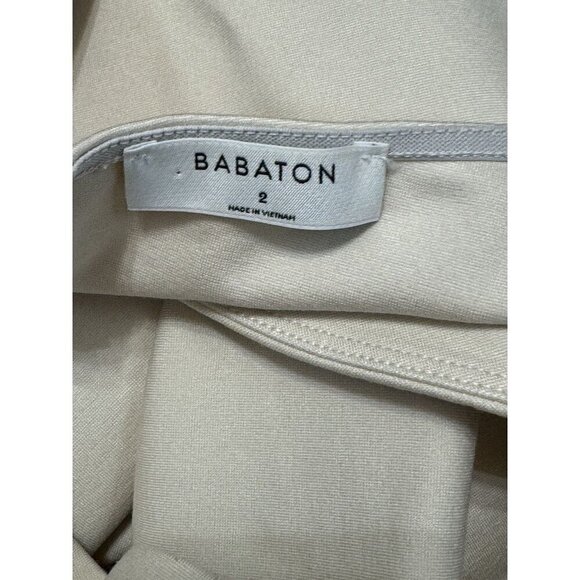 Babaton Sz 2 Dress Sleeveless ONYX Mini Off Shoulder Bodycon Classic Minimalist - Picture 7 of 9